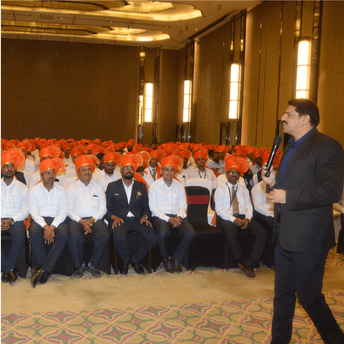 Audience listening to Amit Jadhav's social media keynote speech