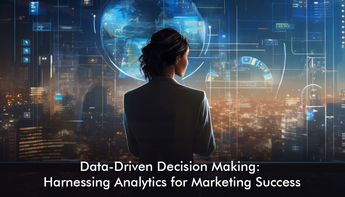 Data analytics graph showing marketing success