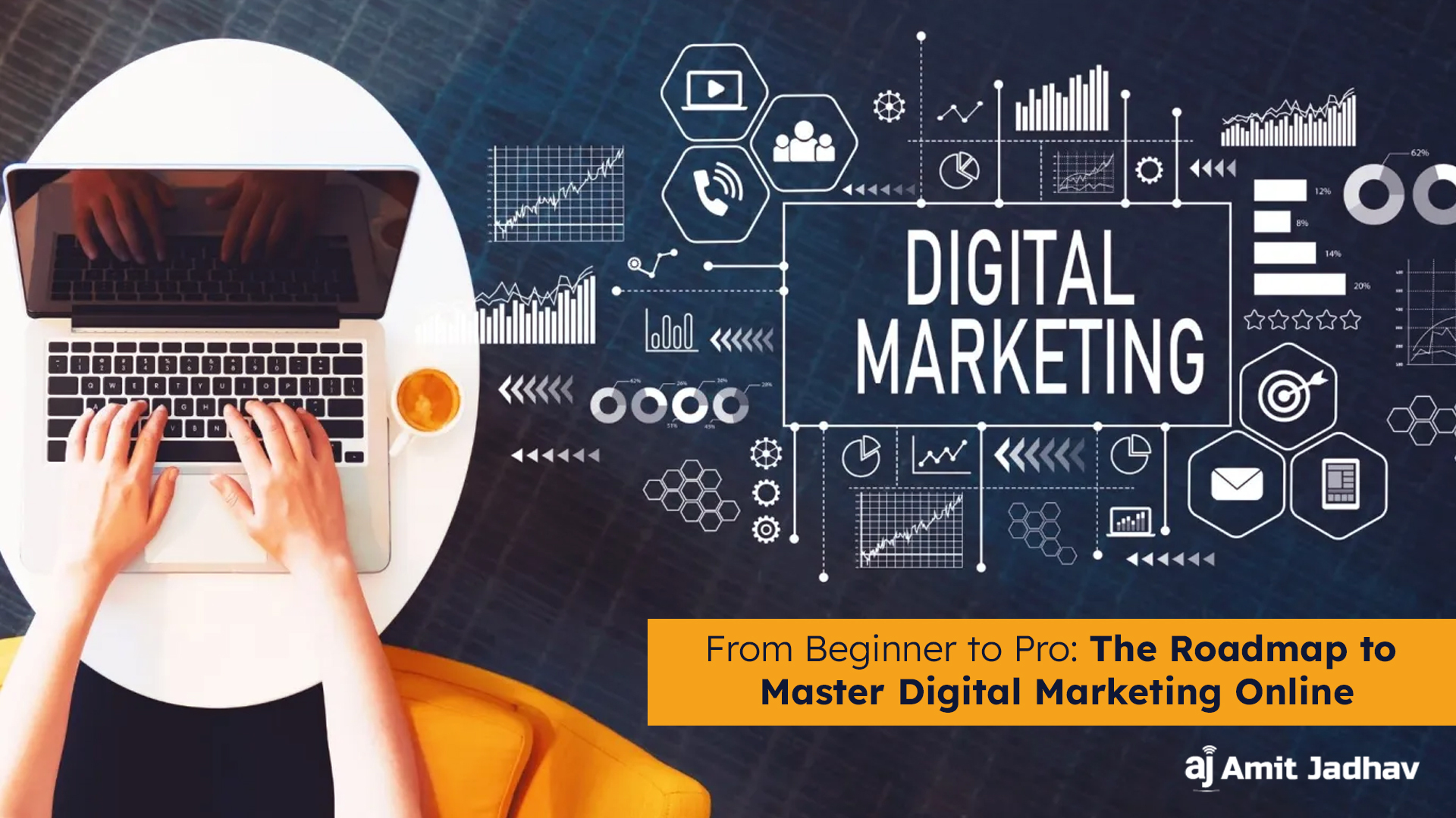 Digital marketing roadmap from beginner to pro guide by Amit Jadhav