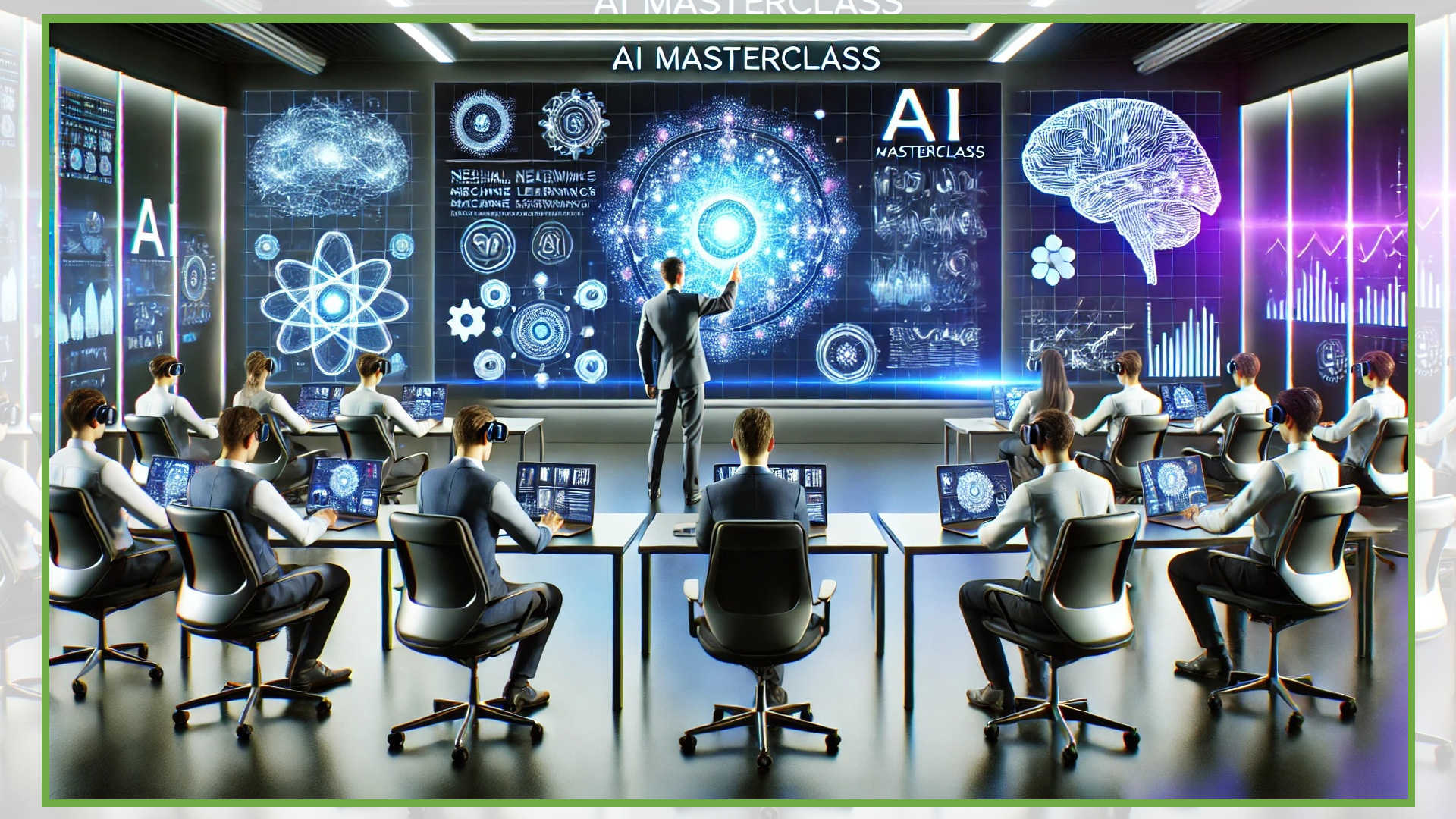 Amit Jadhav presenting AI Masterclass for entrepreneurs and CEOs