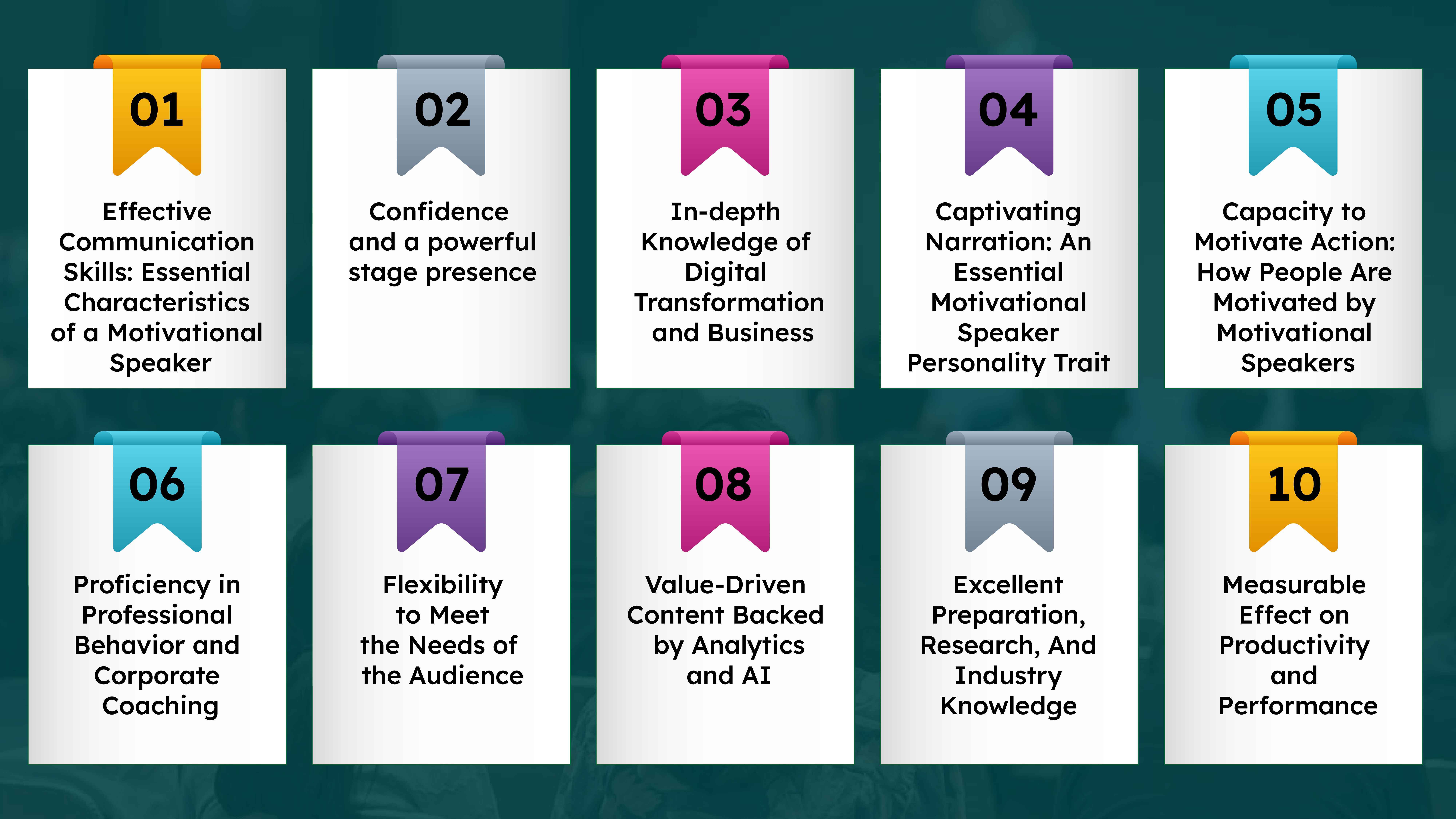 Ten essential characteristics of a motivational speaker in India for businesses