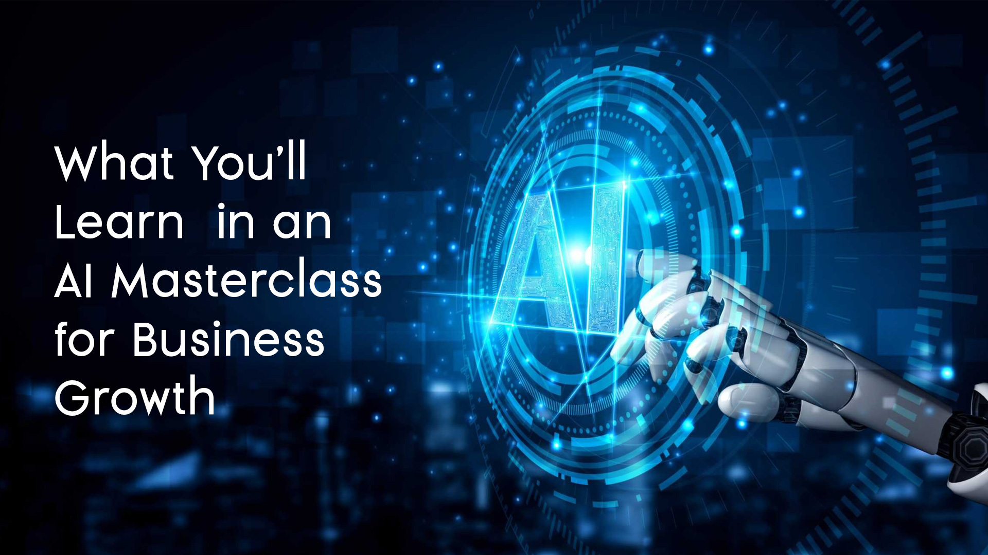 AI masterclass session for business growth